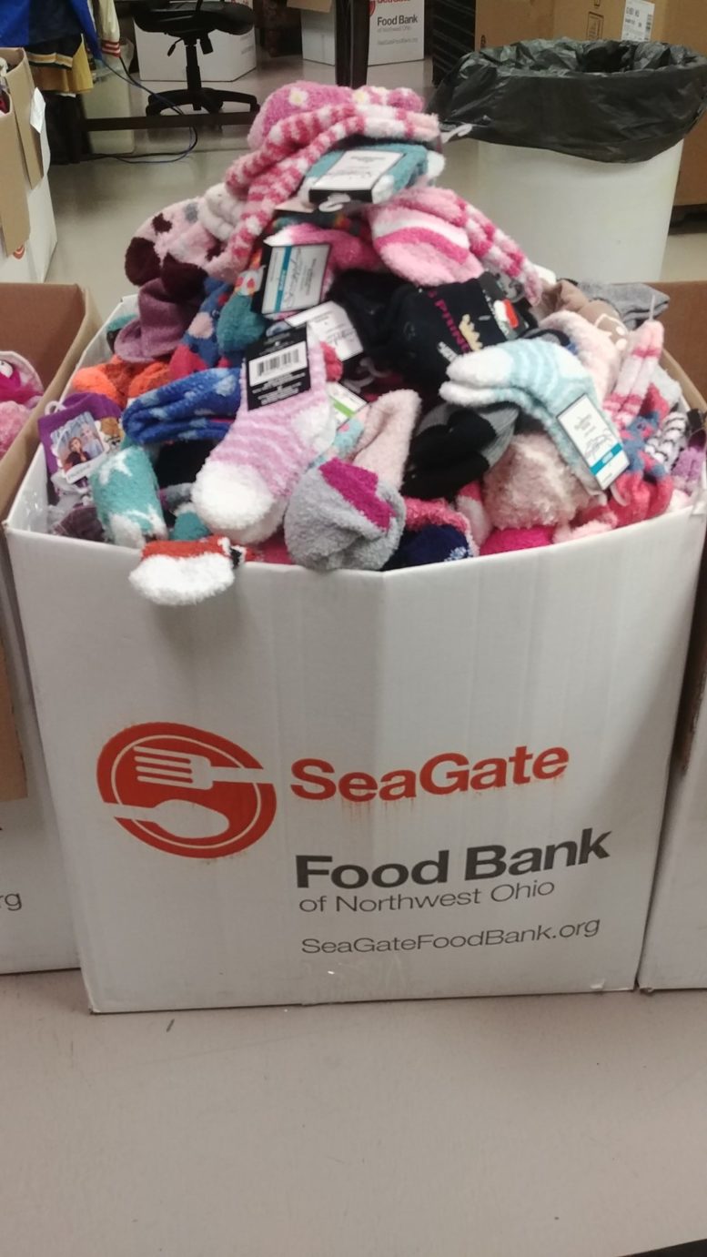 Hannah's Socks donated 645 pairs of sock